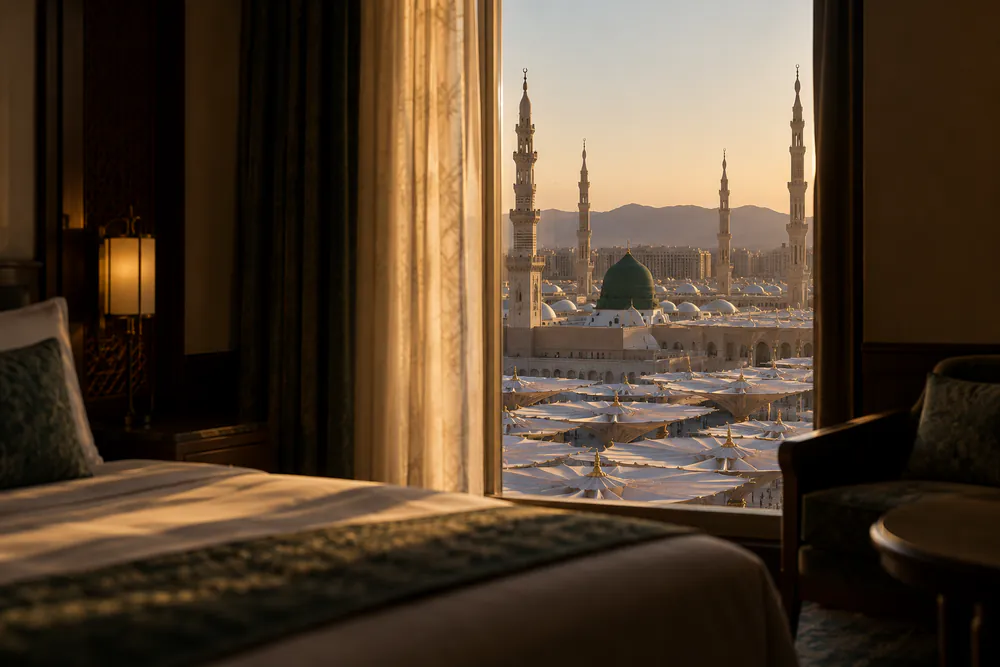 Suasana hotel di Haramain